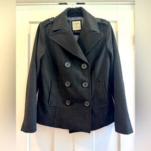 Old Navy black peacoat medium